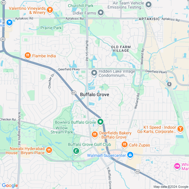 Map of Buffalo Grove, Illinois