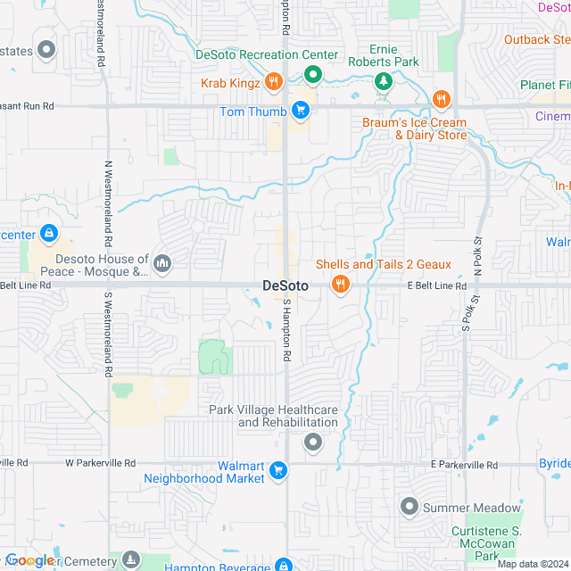 Map of DeSoto, Texas