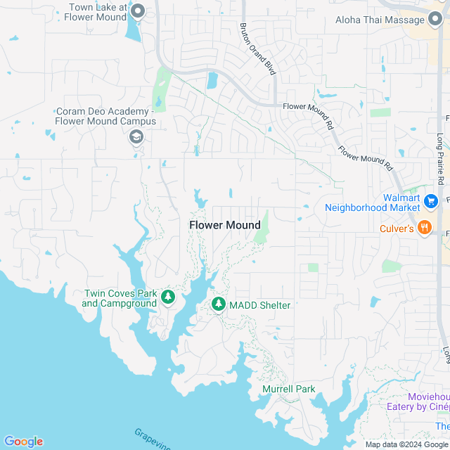 Map of Flower Mound, Texas