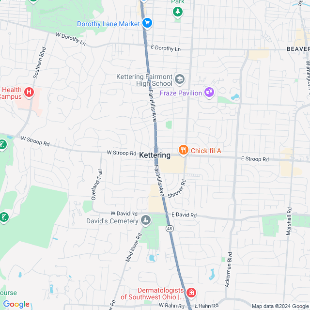 Map of Kettering, Ohio