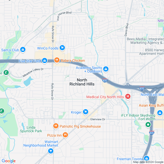 Map of North Richland Hills, Texas