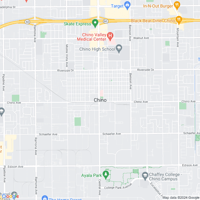 Map of Chino, California