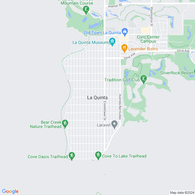 Map of La Quinta, California